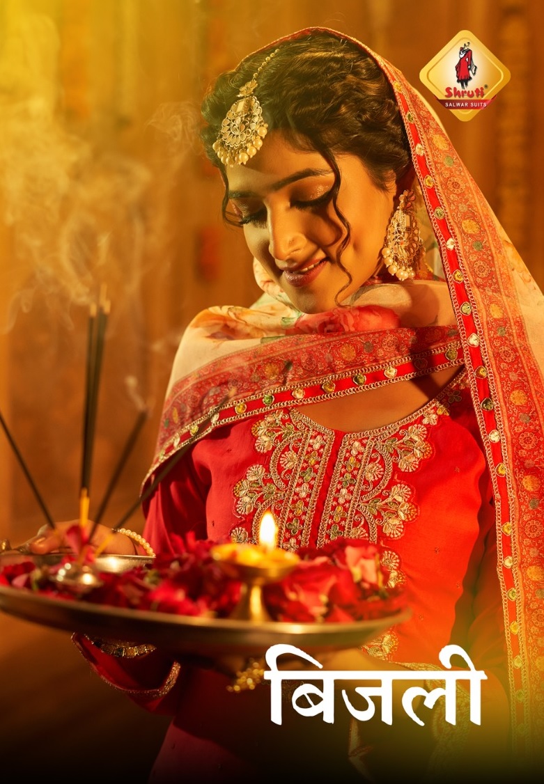 SHRUTI PRESENT BIJLI FULLSTITCH OCCASION WEAR PRETTY WORK SALWAR KAMEEZ