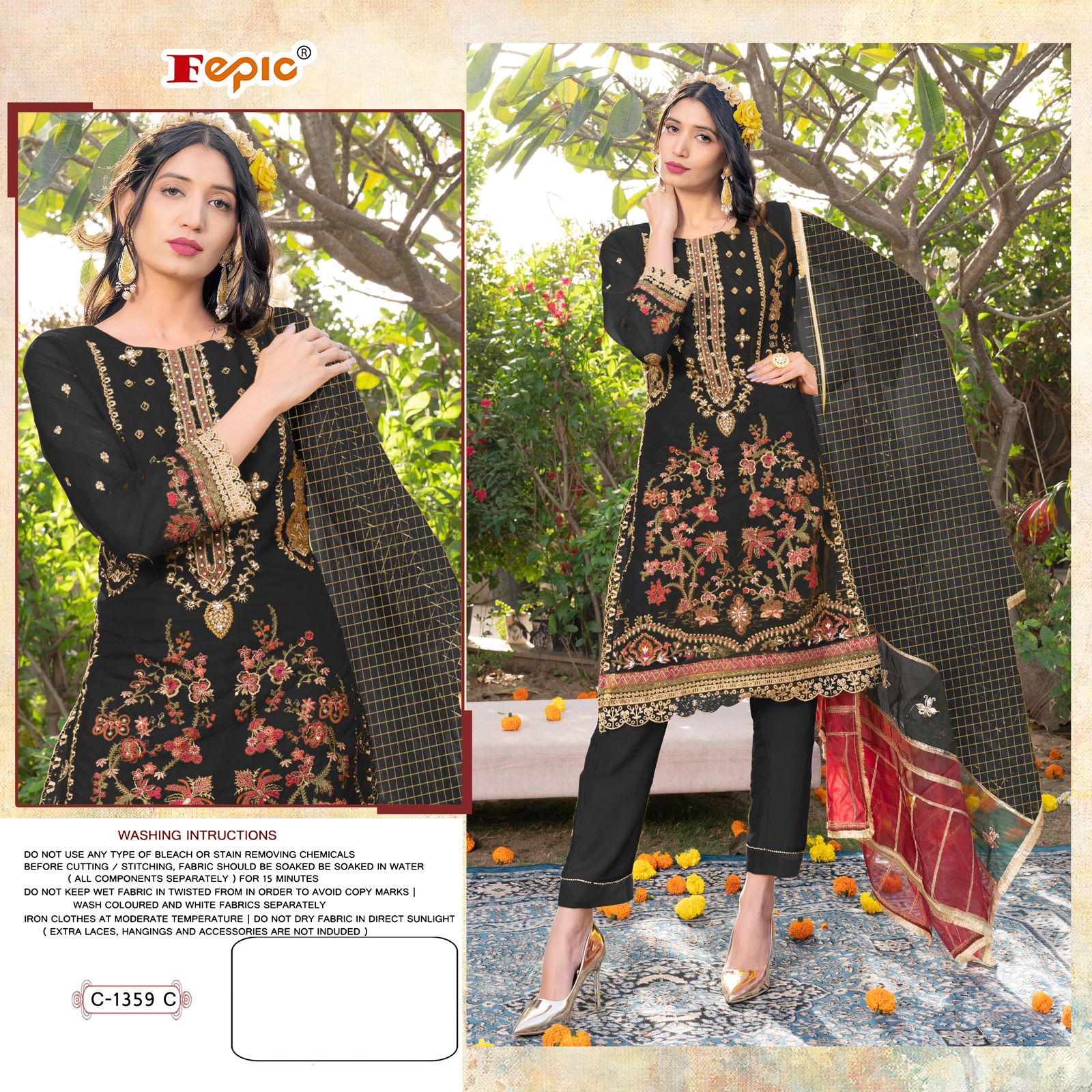 Fepic Rosemeen C-1359 Wholesale Pakistani Concept Pakistani Suits