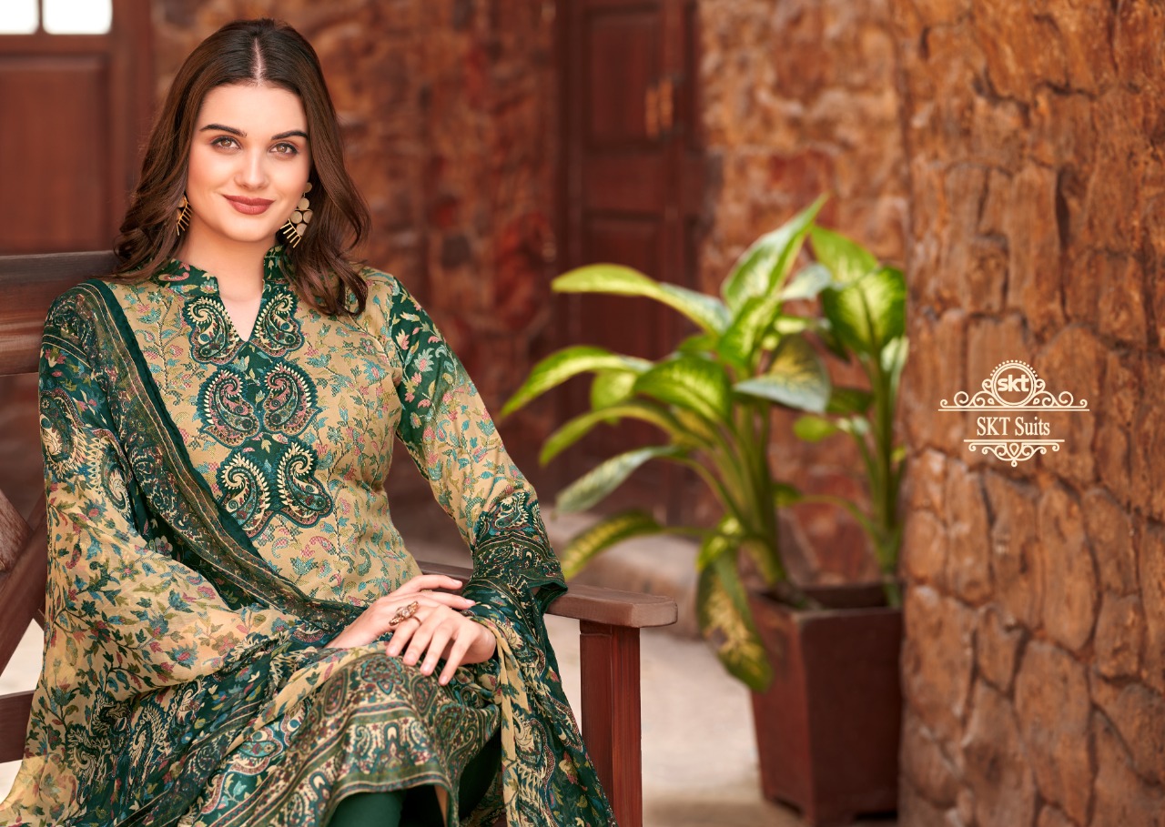 SKT Pashmina Winter Collection Wholesale Pashmina Winter Dresses