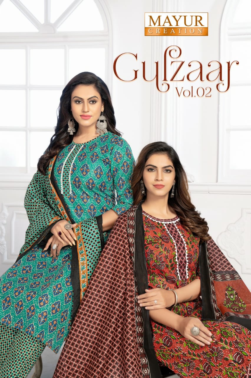 Mayur Gulzaar Vol-2 Wholesale Pure Cotton Printed Dress Material