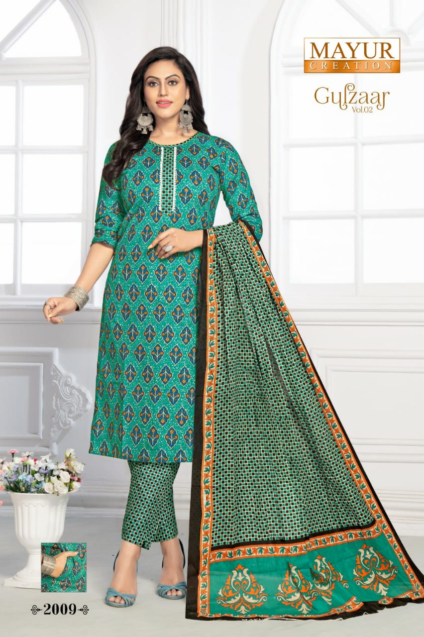 Mayur Gulzaar Vol-2 Wholesale Pure Cotton Printed Dress Material