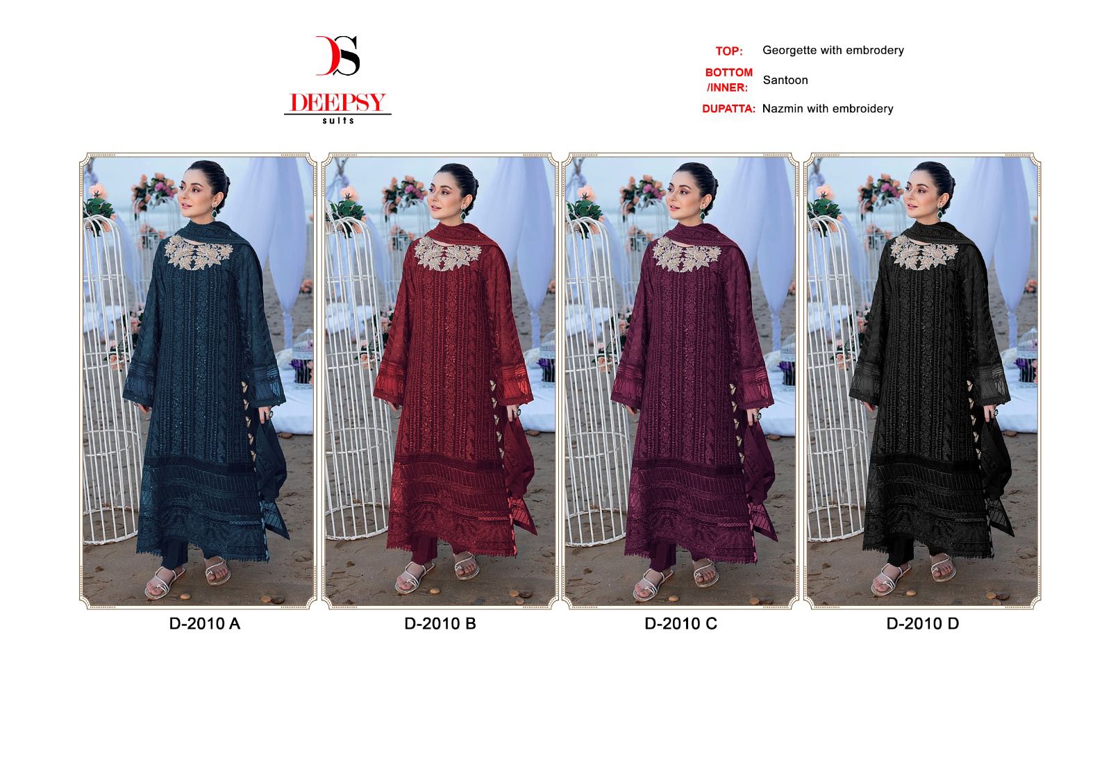 Deepsy D-2010 Wholesale Pakistani Suits