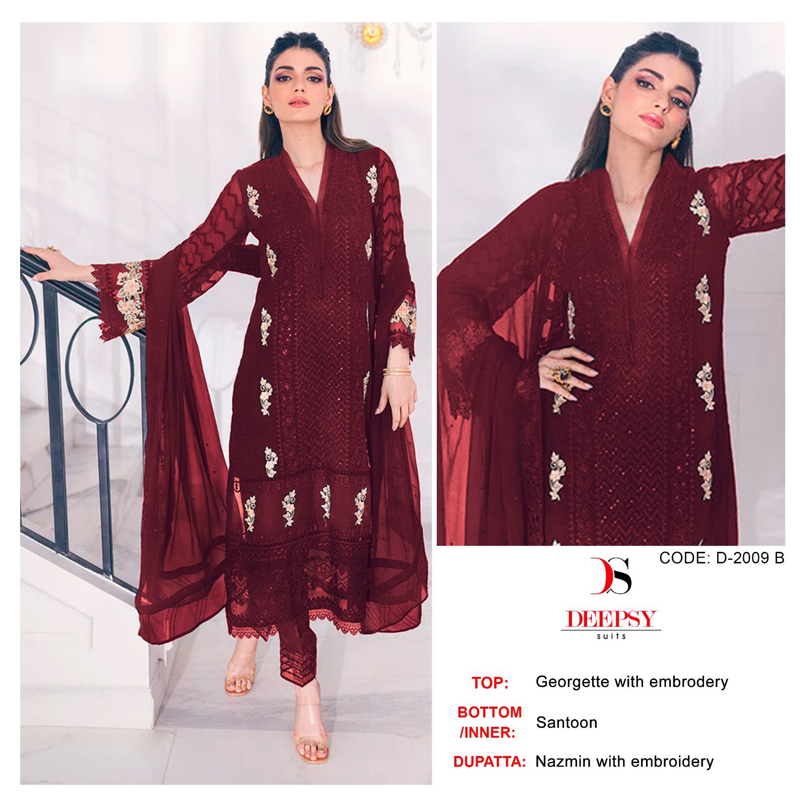 Deepsy D-2009 Wholesale Pakistani Suits