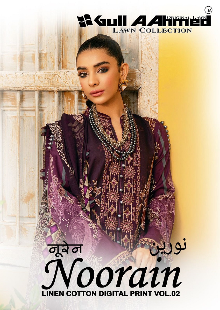 Gull Aahmed Noorain Vol-2 Wholesale Heavy Cotton Printed Pakistani Style Dress Material