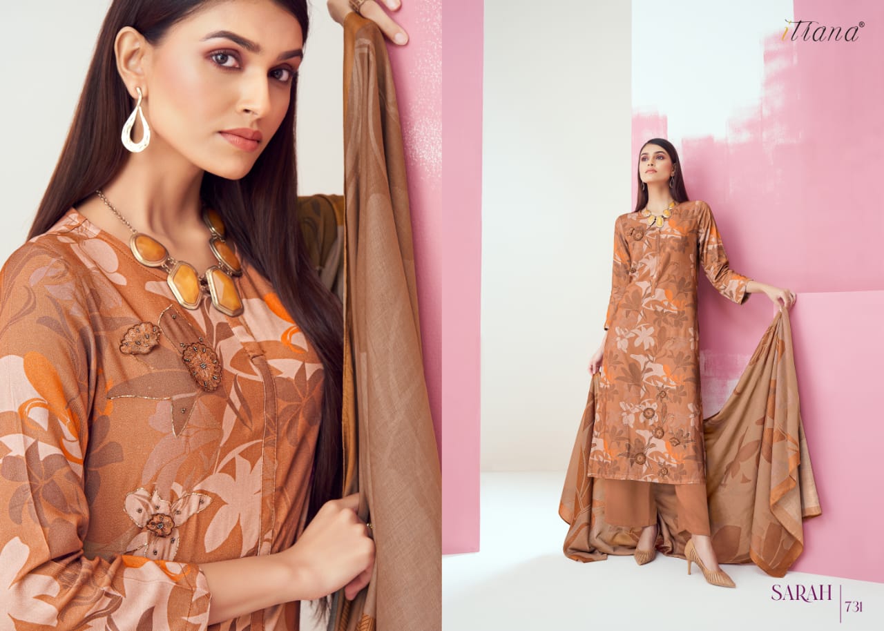 SARAH BY ITRANA DIGITAL PRINT UNSTITCH SALWAR KAMEEZ WITH PASHMINA DUPATTA