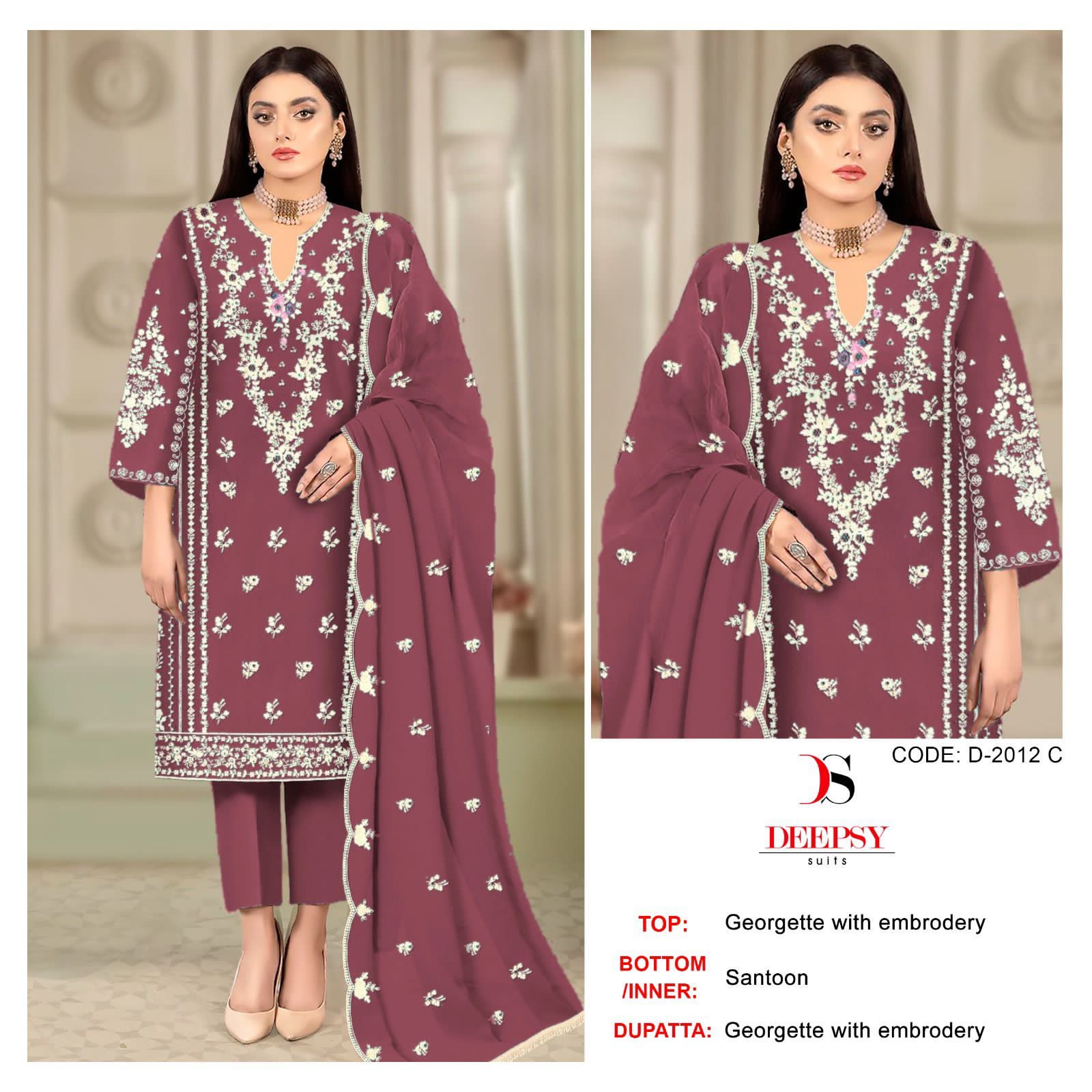 Deepsy D-2012 Wholesale Pakistani Concept Pakistani Suits