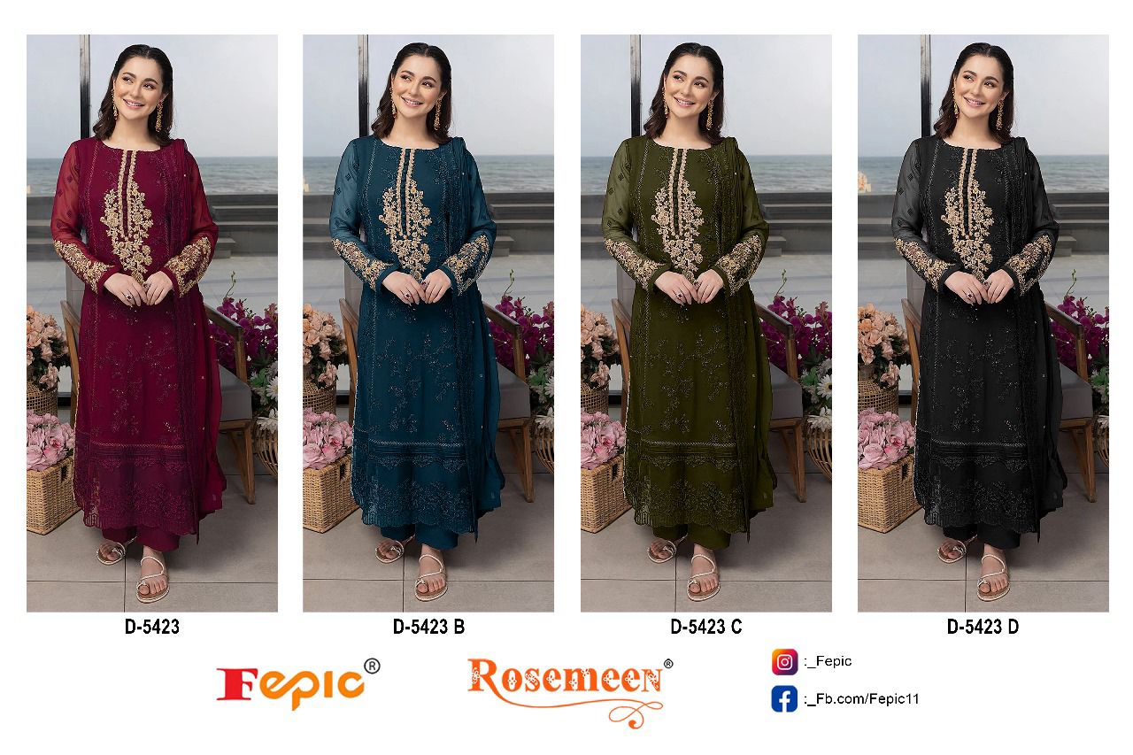 Fepic Rosemeen D-5423 Wholesale Pakistani Concept Pakistani Suits