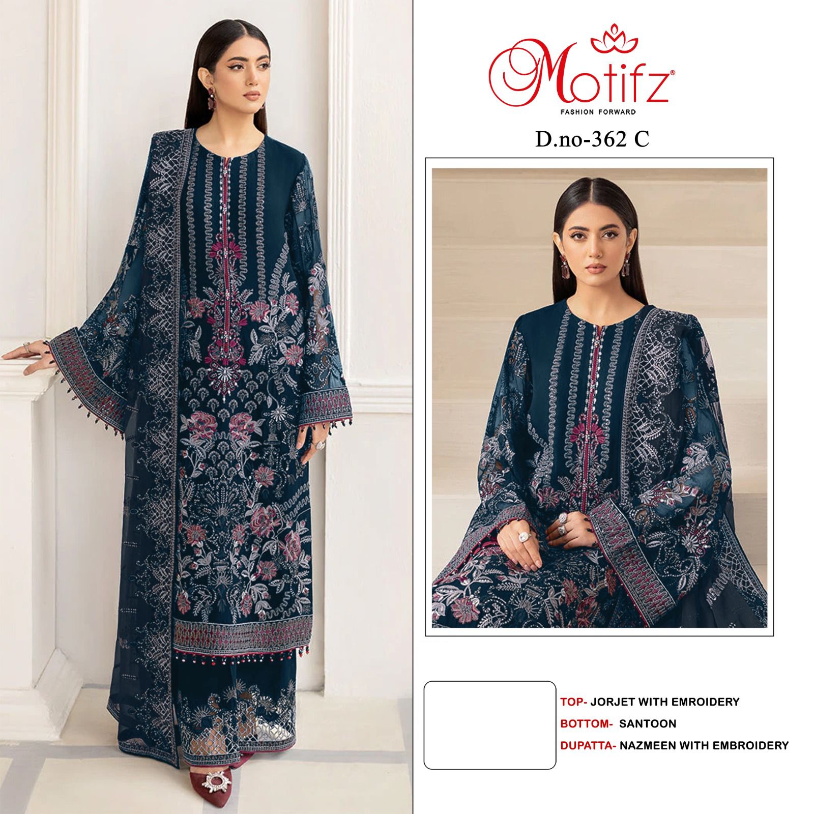 Motifz D.no 362 Wholesale Pakistani Concept Pakistani Suits
