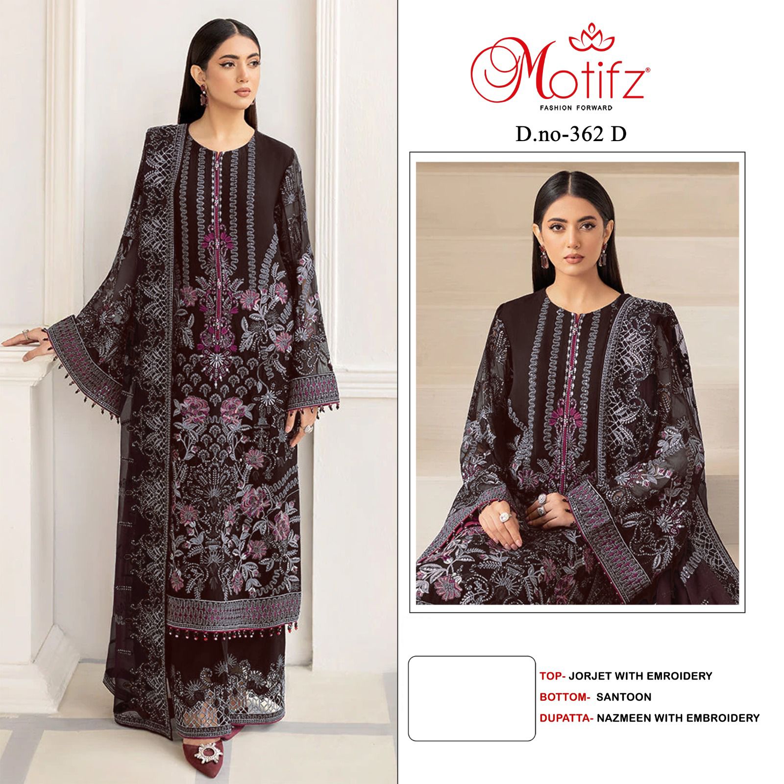 Motifz D.no 362 Wholesale Pakistani Concept Pakistani Suits