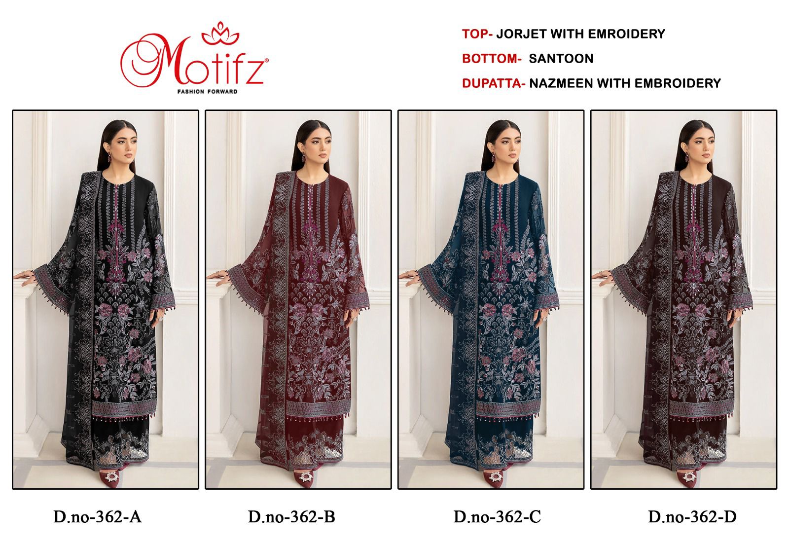 Motifz D.no 362 Wholesale Pakistani Concept Pakistani Suits