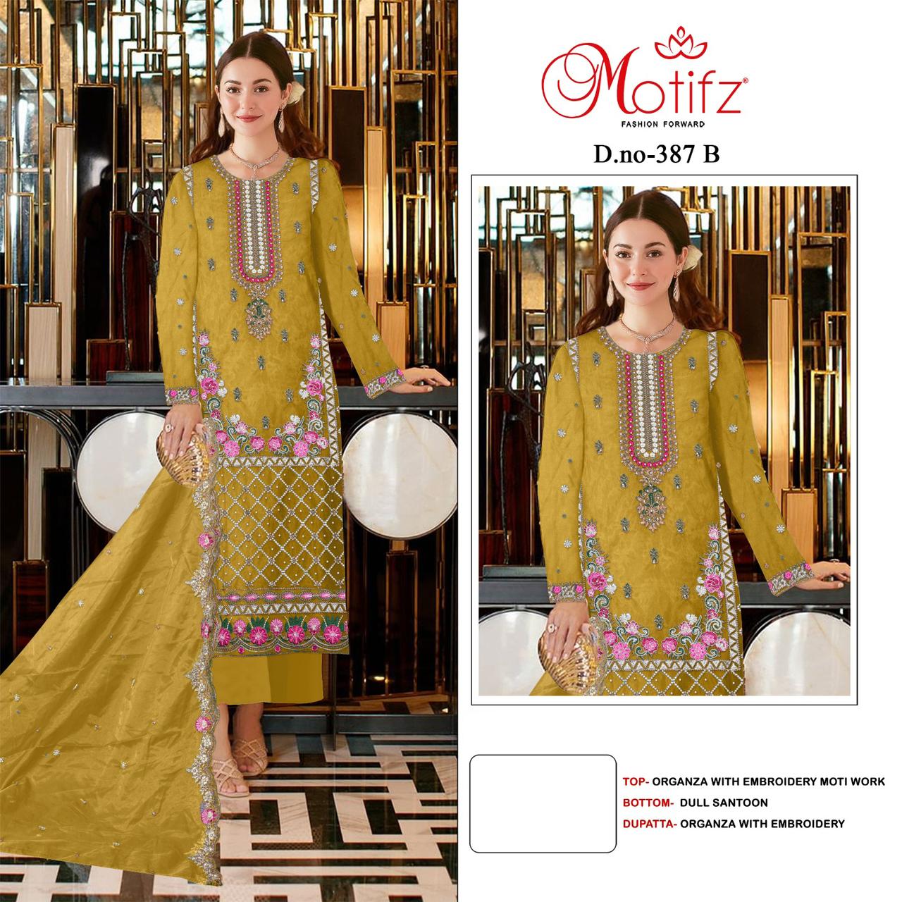 Motifz D.no 387 Wholesale Pakistani Concept Pakistani Suits