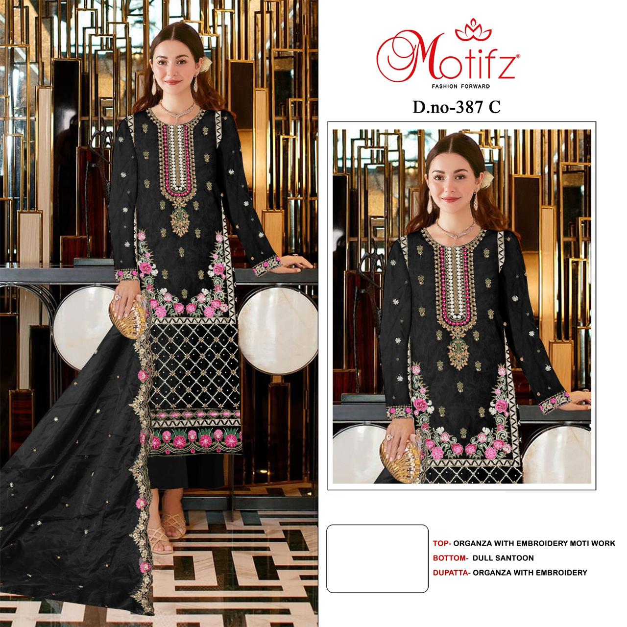 Motifz D.no 387 Wholesale Pakistani Concept Pakistani Suits