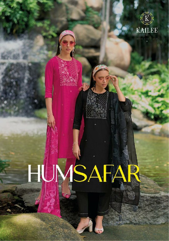 Kailee Humsafar Wholesale Ready Made Viscose Silk 3 Piece Salwar Suits
