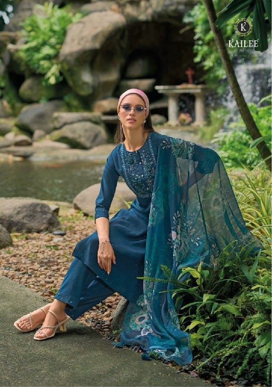 Kailee Humsafar Wholesale Ready Made Viscose Silk 3 Piece Salwar Suits