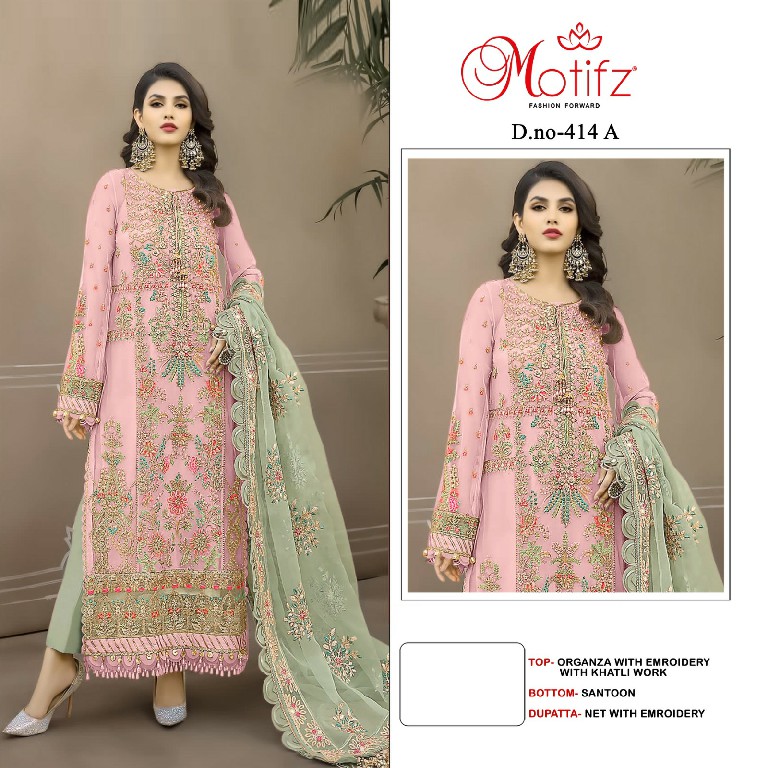 Motifz D.no 414 Wholesale Pakistani Concept Pakistani Suits