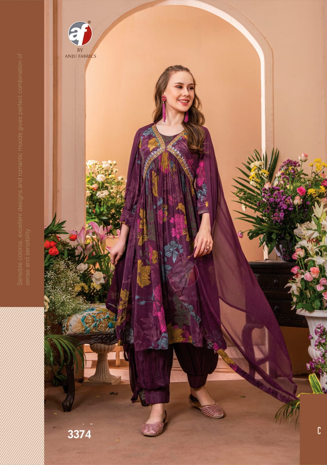 Anju Geet Wholesale Classy Alia Kurti With Afghani And Dupatta