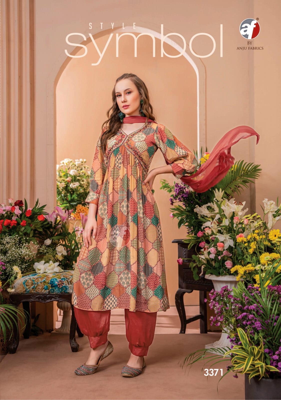 Anju Geet Wholesale Classy Alia Kurti With Afghani And Dupatta