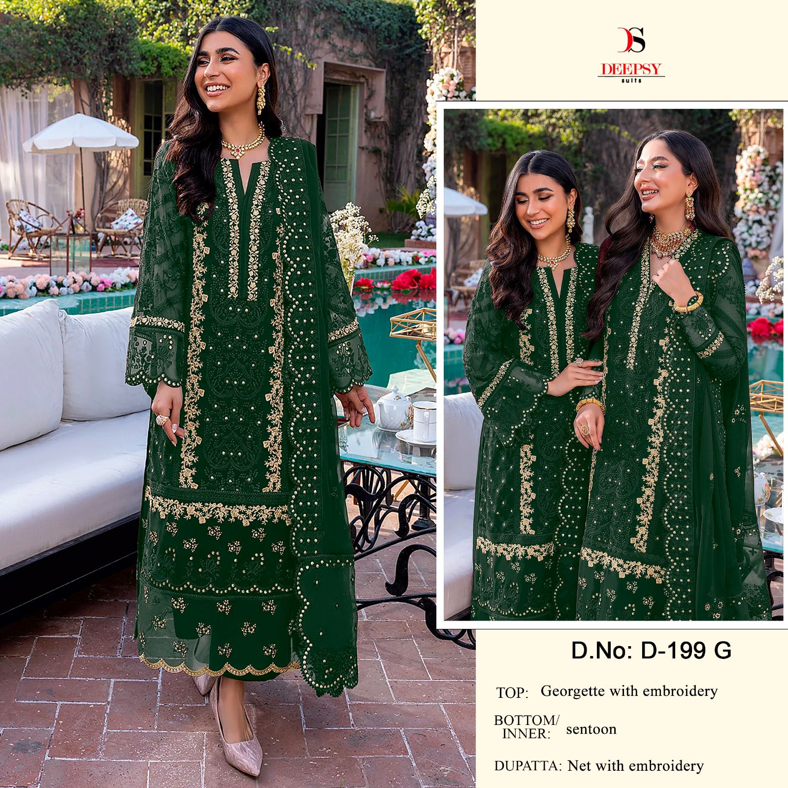 Deepsy D-199 Wholesale Pakistani Concept Pakistani Suits