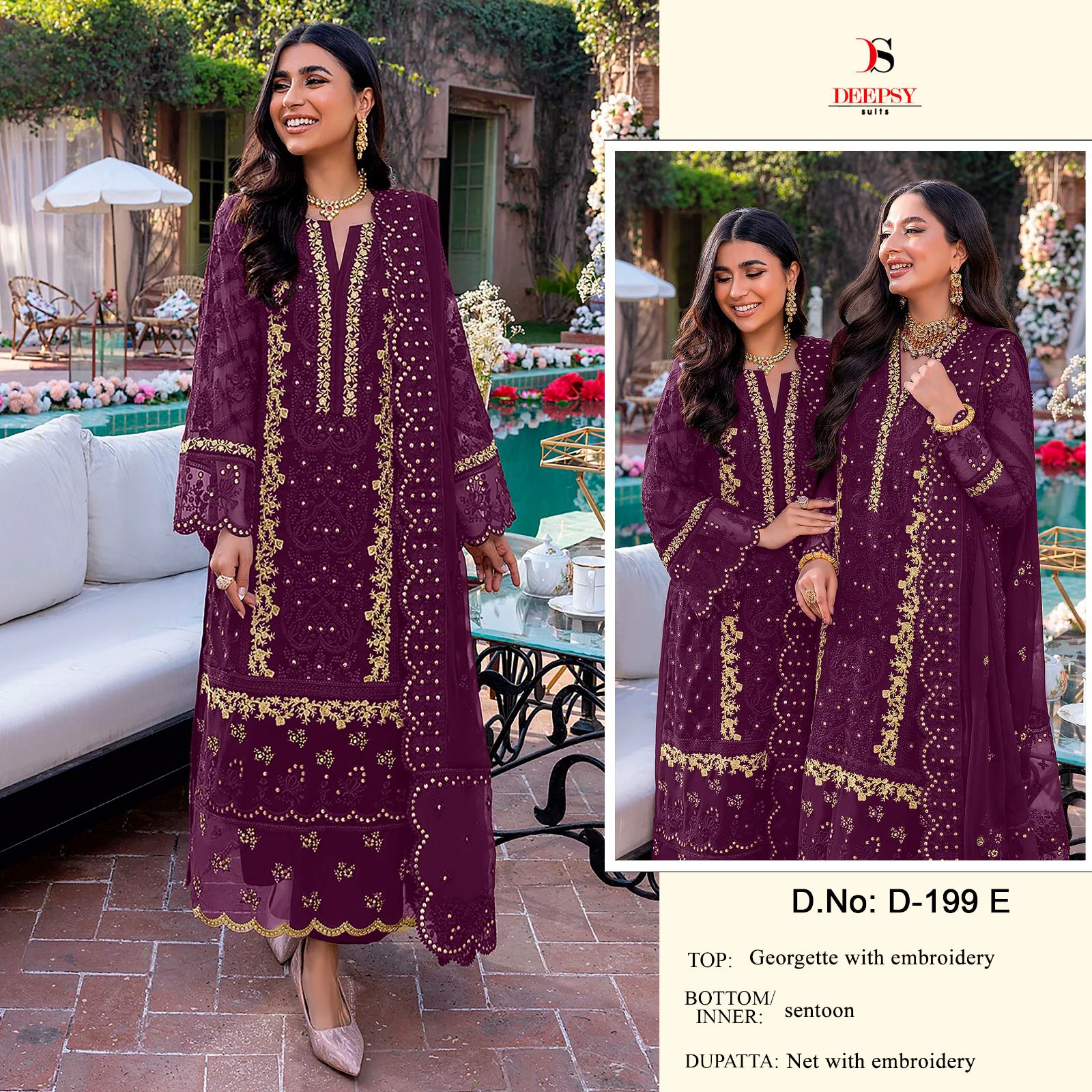 Deepsy D-199 Wholesale Pakistani Concept Pakistani Suits