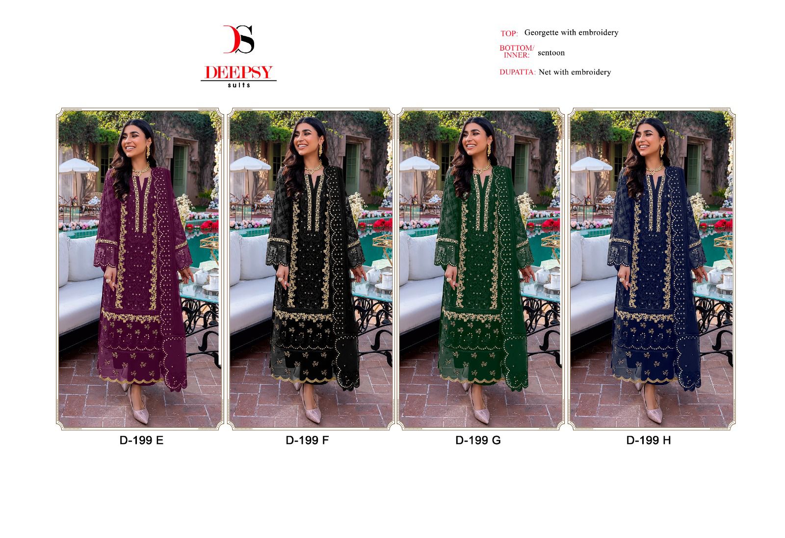 Deepsy D-199 Wholesale Pakistani Concept Pakistani Suits