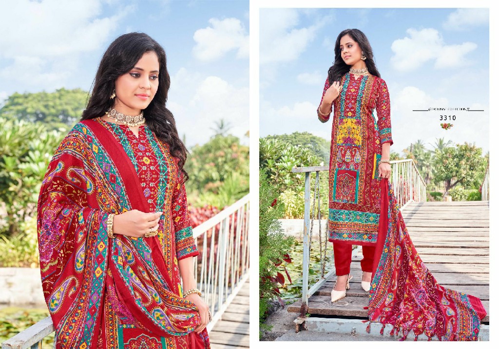 Radha Fab Gulfam Kali Vol-33 Wholesale Pure Pashmina Winter Suits