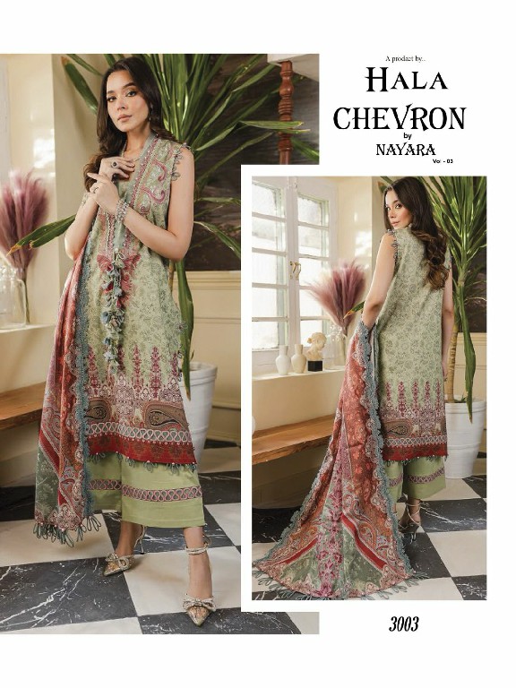 Hala Chevron By Nayra Vol-3 Wholesale Pure Cotton Printed Dress Material