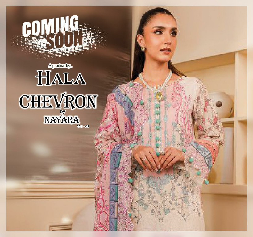 Hala Chevron By Nayra Vol-3 Wholesale Pure Cotton Printed Dress Material