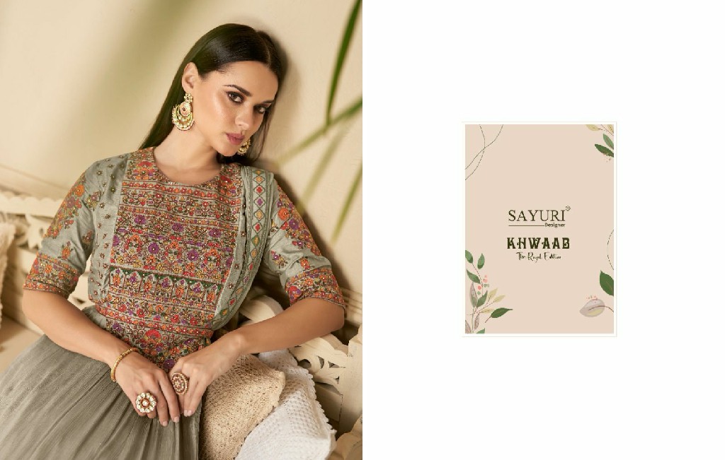 Sayuri Khwaab Wholesale Designer Readymade Free Size Stitched Suits