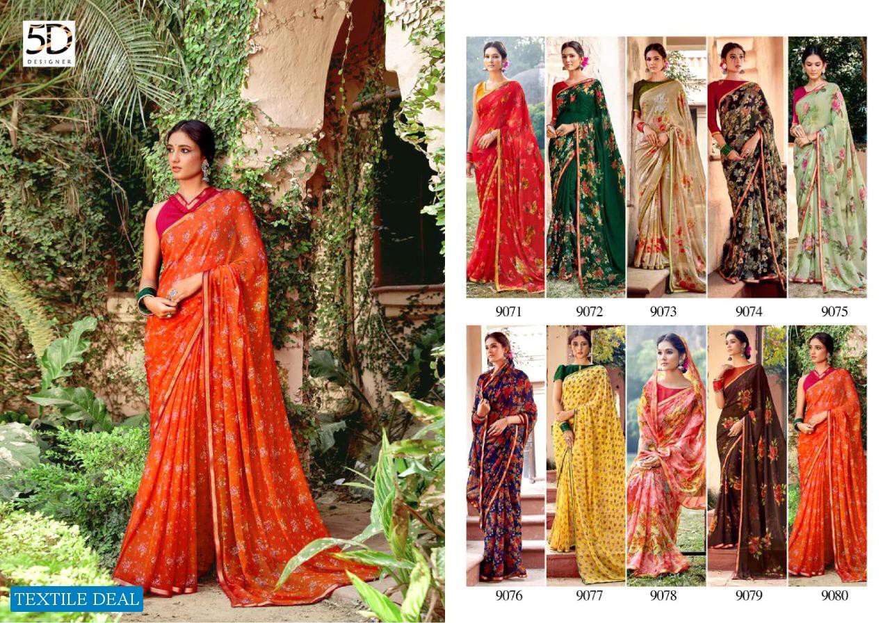 5D Kia Wholesale Designer Casual Saree