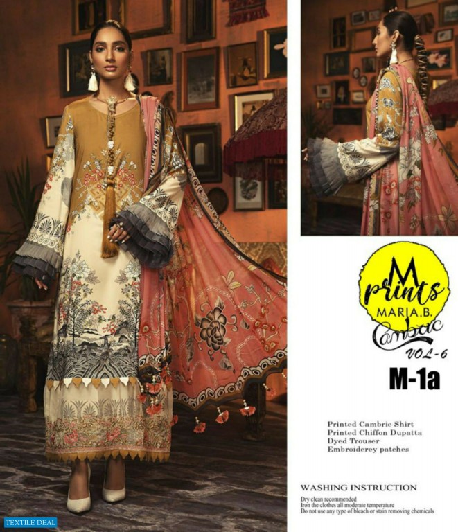 A One Maria B Mprint Collection 2020-21 Wholesale Replica Pakistani Dress