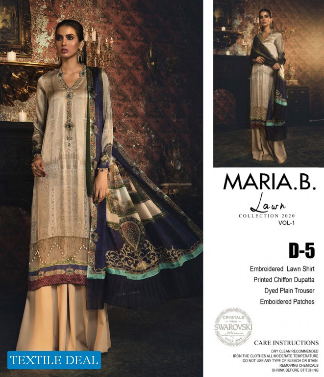 A One Maria B Silk Exclusive Premium Lawn 2019 Wholesale Master Replica product