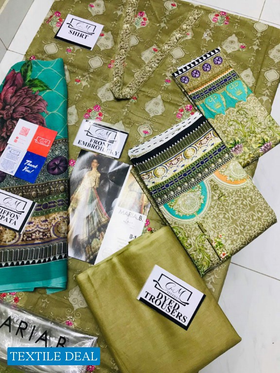 A One Maria B Silk Exclusive Premium Lawn 2019 Wholesale Master Replica product