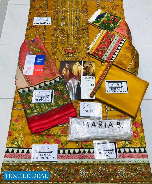 A One Maria B Silk Exclusive Premium Lawn 2019 Wholesale Master Replica product