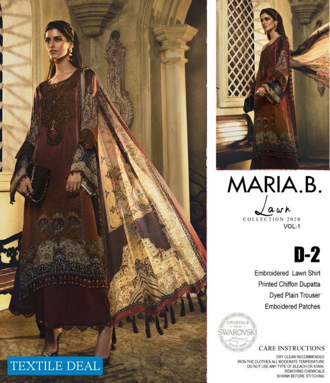 A One Maria B Silk Exclusive Premium Lawn 2019 Wholesale Master Replica product