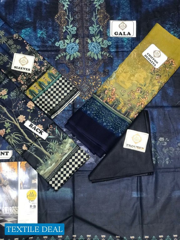 A One Maria b Mprint Master Replica Pakistani Dress material