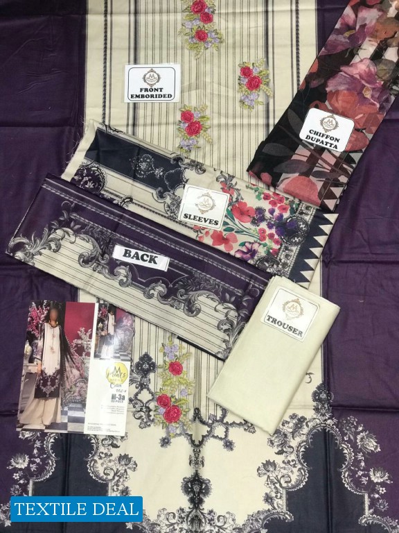 A One Maria b Mprint Master Replica Pakistani Dress material