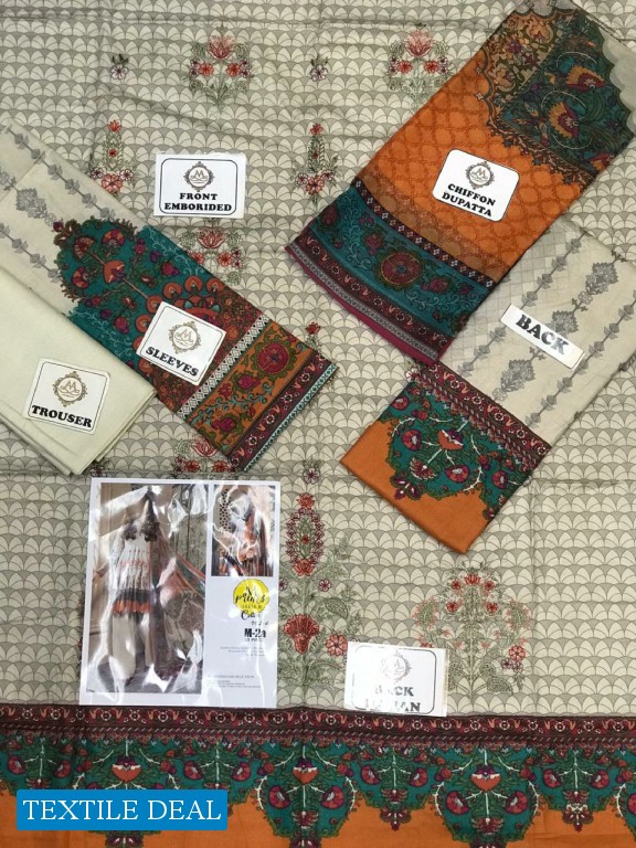 A One Maria b Mprint Master Replica Pakistani Dress material