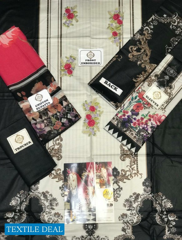 A One Maria b Mprint Master Replica Pakistani Dress material