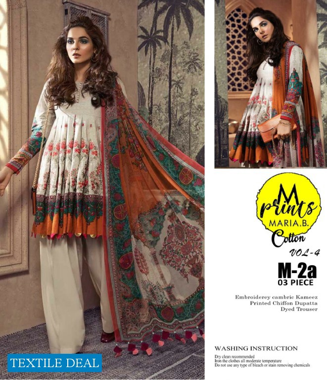 A One Maria b Mprint Master Replica Pakistani Dress material