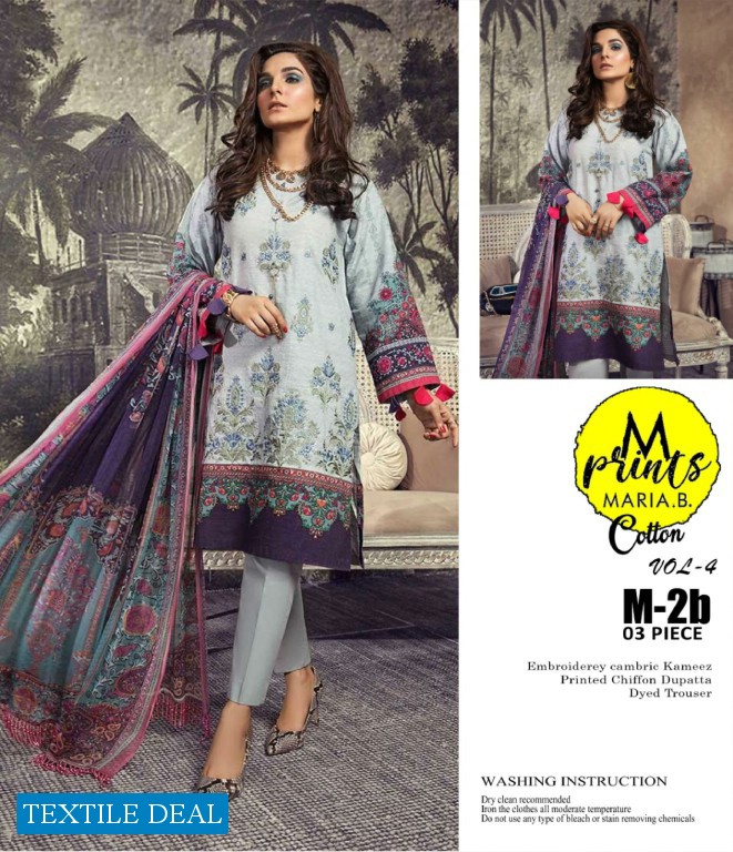 A One Maria b Mprint Master Replica Pakistani Dress material