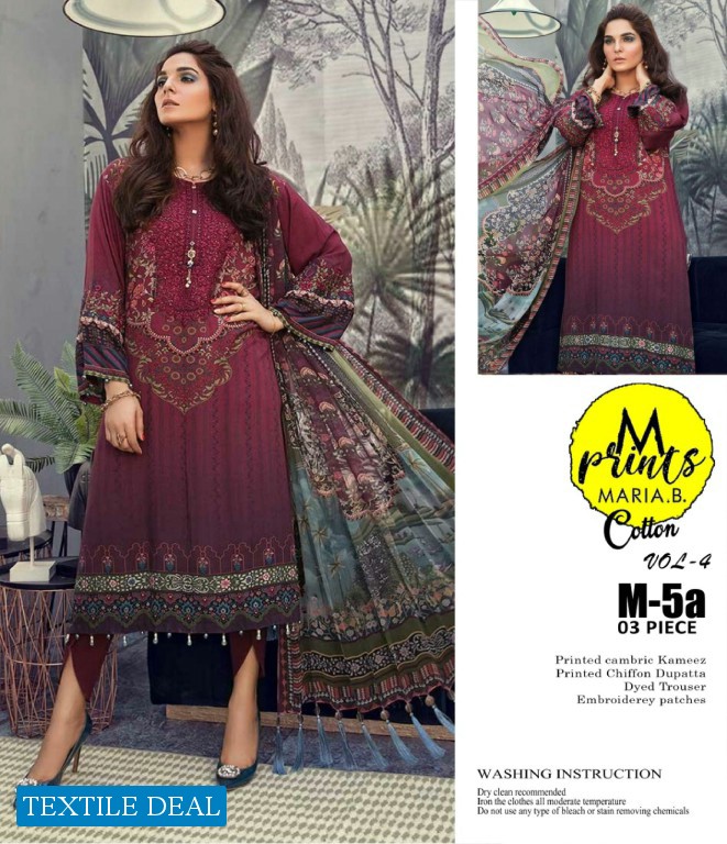 A One Maria b Mprint Master Replica Pakistani Dress material