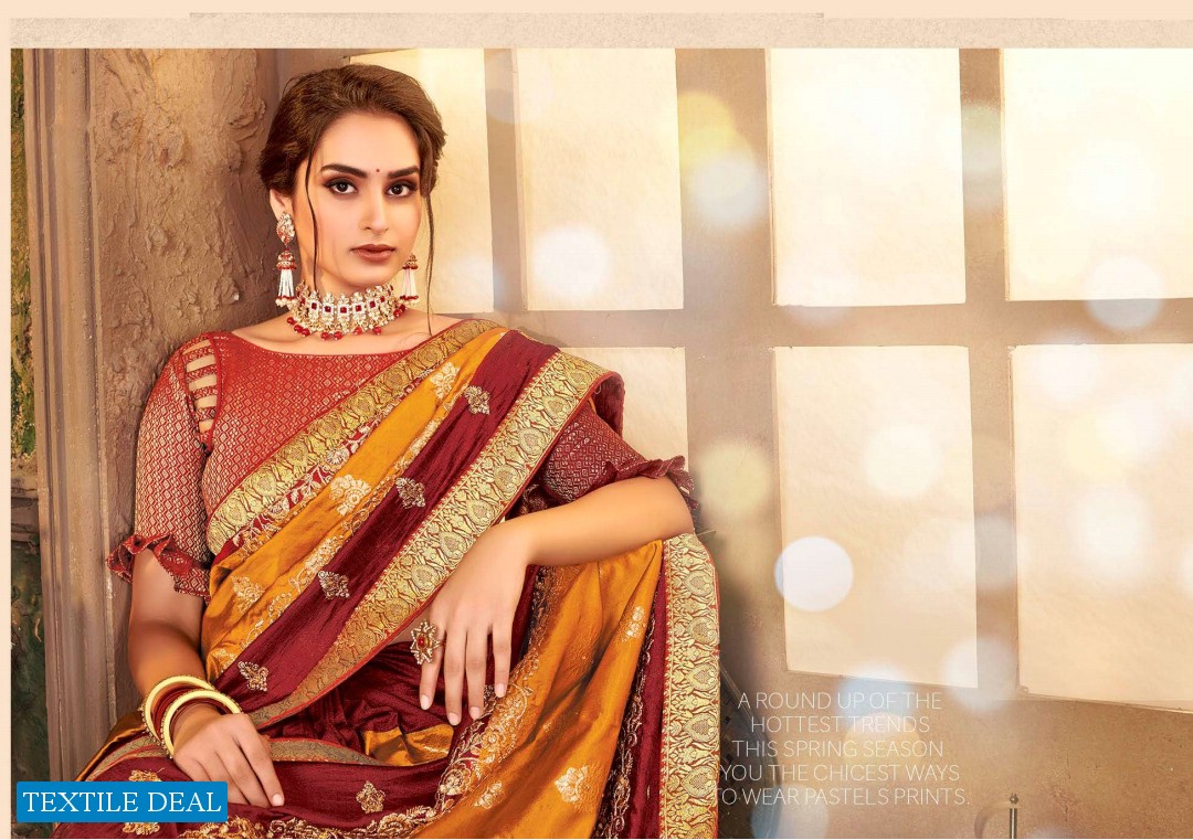 AAKANSHI BY SAROJ VICHITRA SILK EMBROIDERY SAREES
