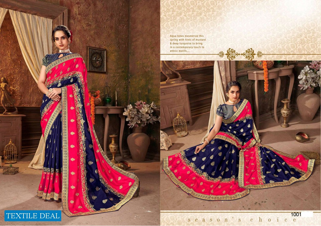 AAKANSHI BY SAROJ VICHITRA SILK EMBROIDERY SAREES