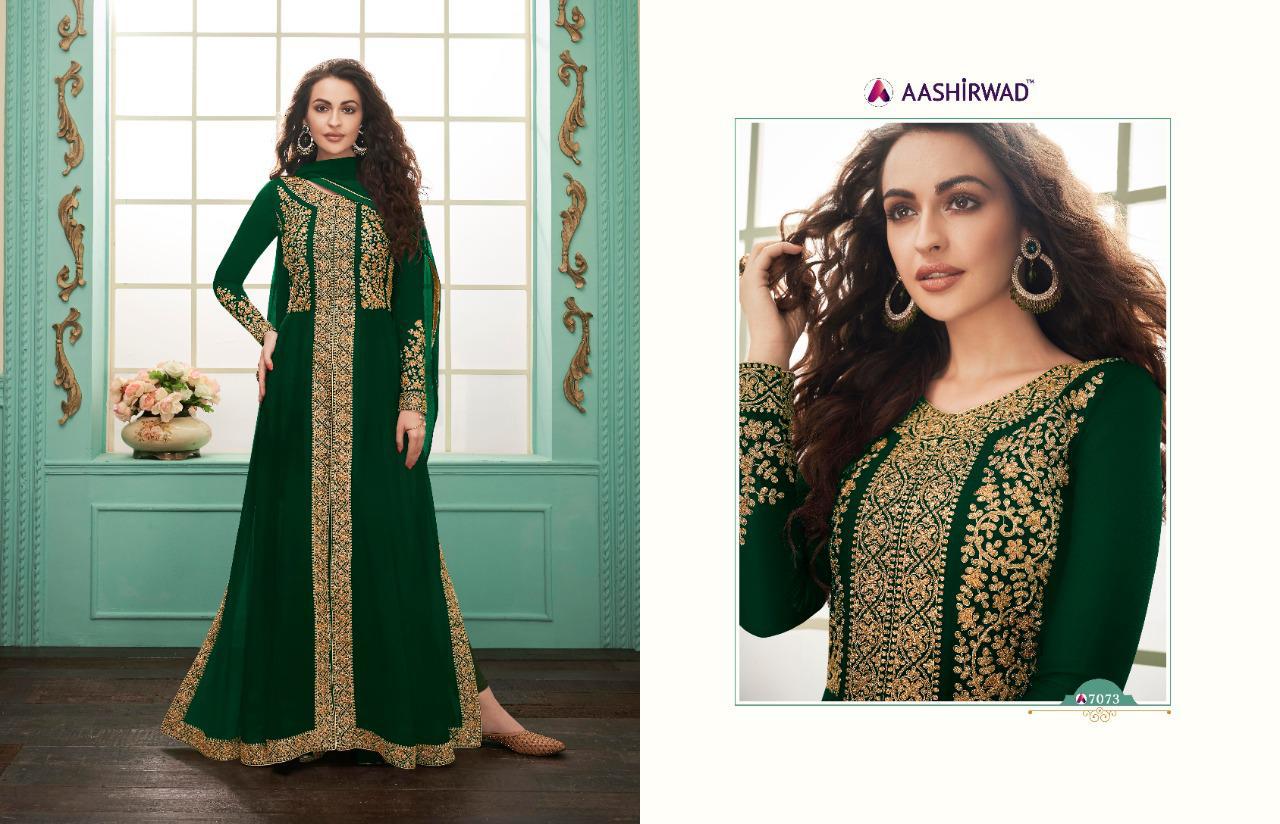AASHIRWAD GULKAND ALMIRAH 7071-7075 SERIES DESIGNER LADIES SUITS