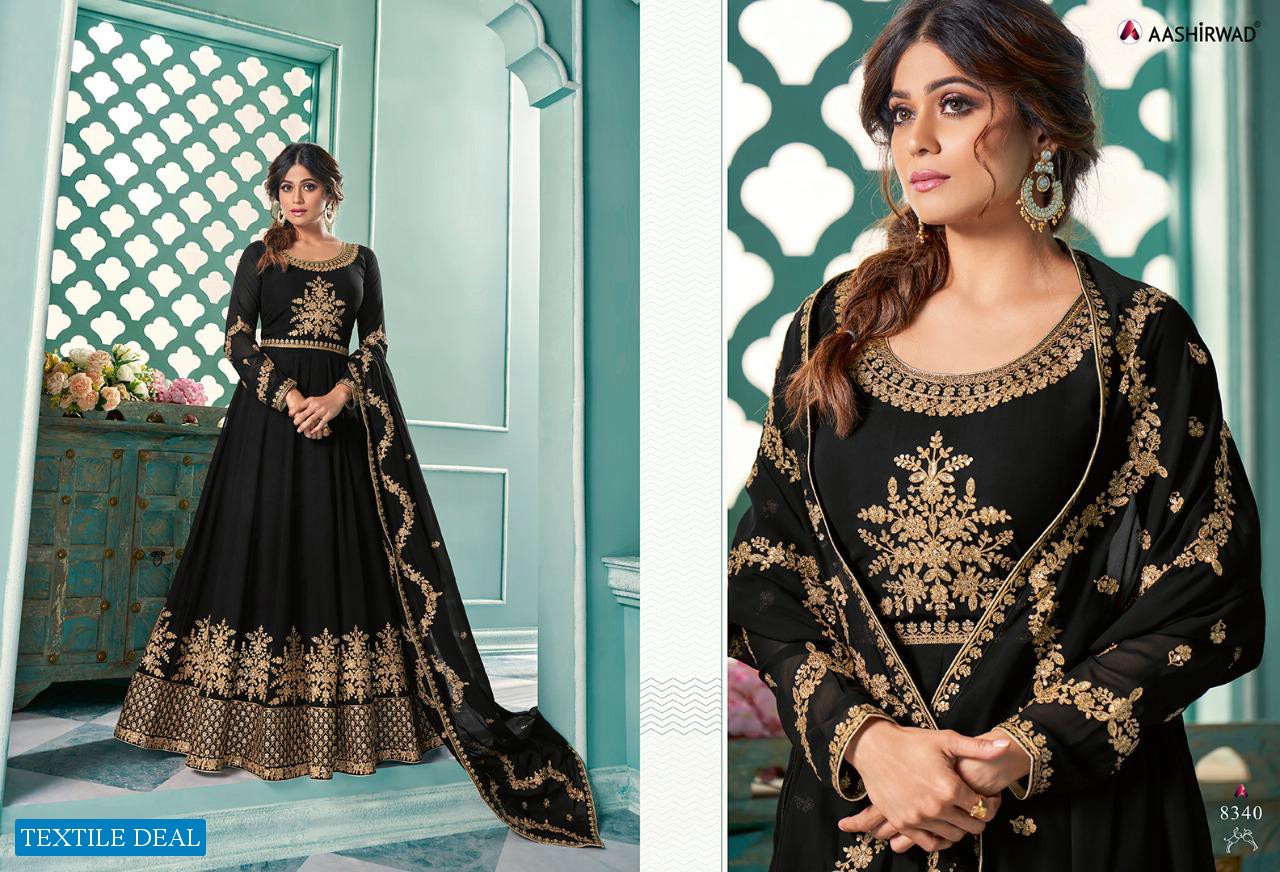 AASHIRWAD SAMAIRA 8338-8342 SERIES ANARKALI DRESSES FOR WOMEN LATEST COLLECTION