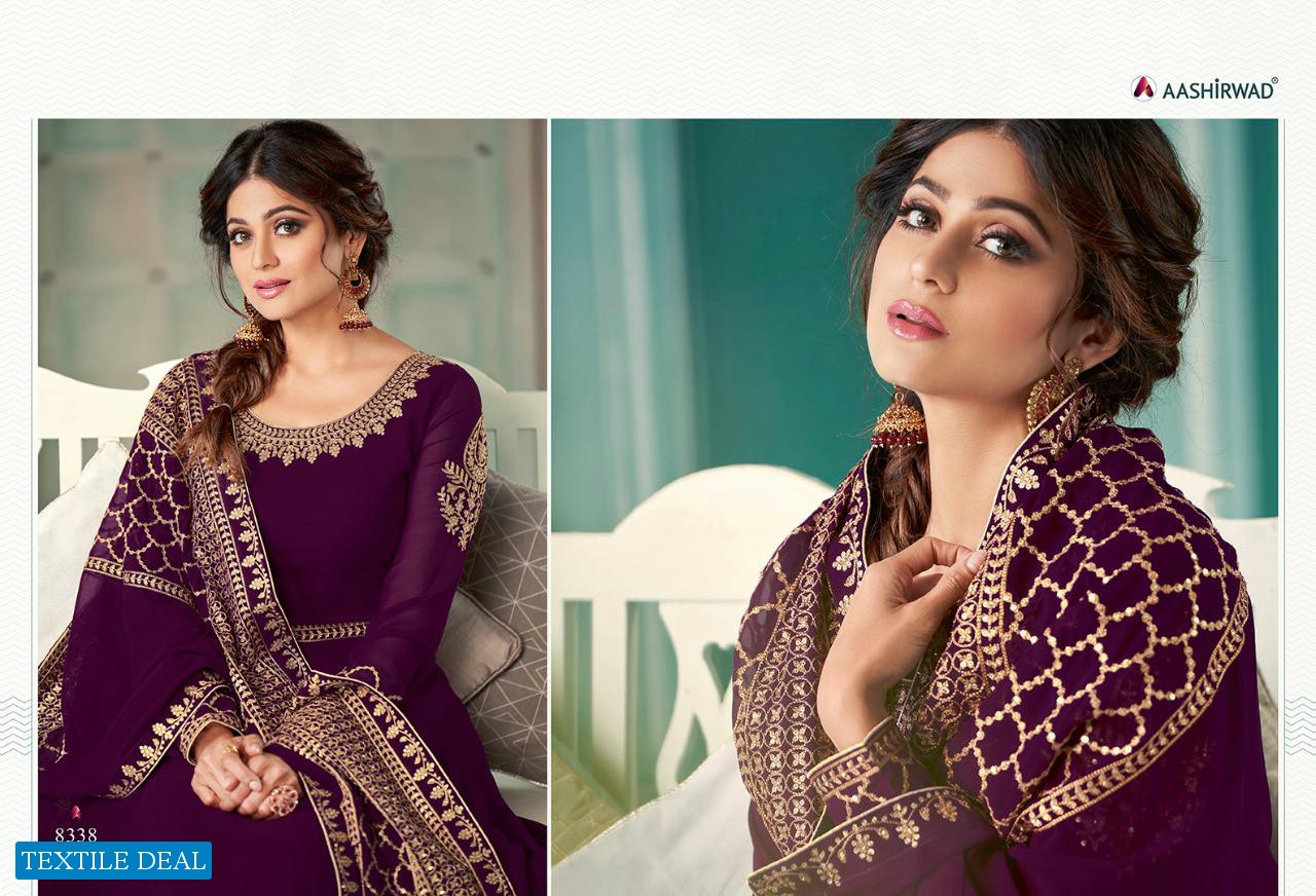 AASHIRWAD SAMAIRA 8338-8342 SERIES ANARKALI DRESSES FOR WOMEN LATEST COLLECTION