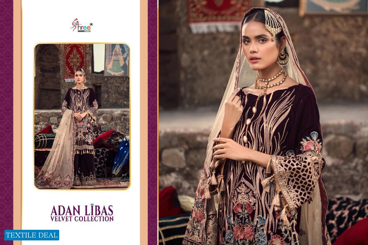 ADAN LIBAS VELVET COLLECTION BY SHREE FAB PURE VELVET EXCLUSIVE SALWAR KAMEEZ