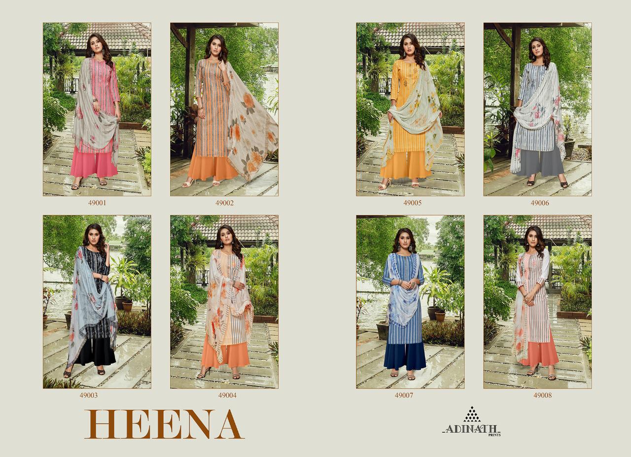 ADINATH PRINTS LAUNCH HEENA COTTON DIGITAL PRINT CASUAL WEAR SALWAR SUITS