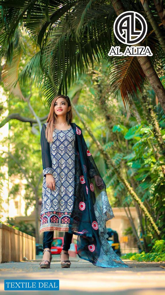 AL Aliza Color Black Wholesale Pakistani Concept Dress
