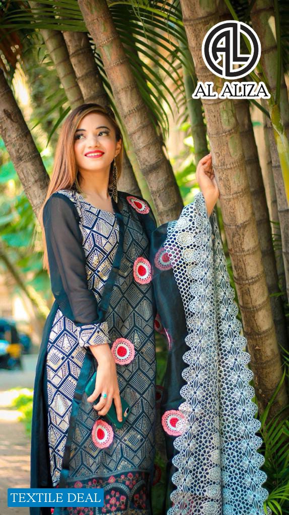 AL Aliza Color Black Wholesale Pakistani Concept Dress